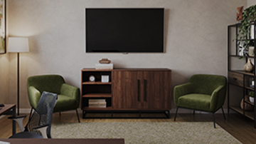 A CORT-furnished dining room