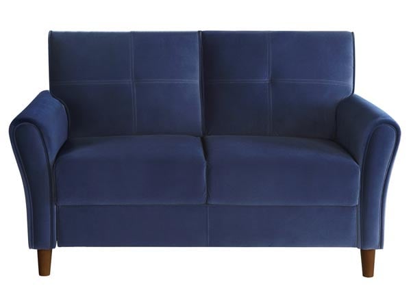 Rent the Dunleith Blue Loveseat
