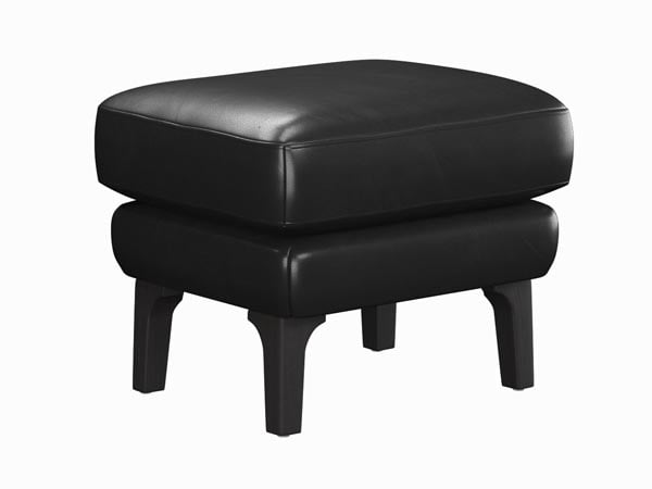 Rent the Andia Leather Ottoman
