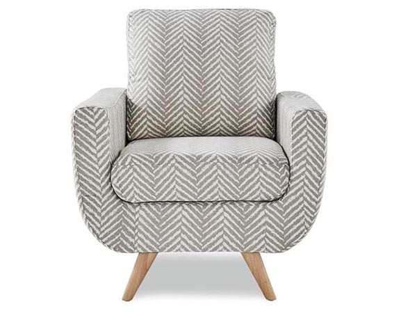 Rent the Deryn Grey Accent Chair