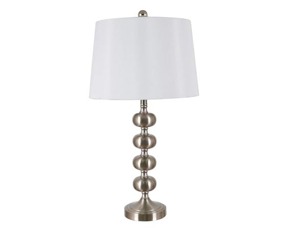 Aero Silver Table Lamp: retailer-supplied image