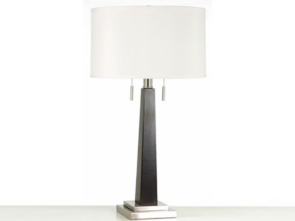 Rent the Wood Column Table Lamp