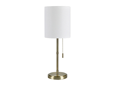 Gold Pull Chain Table Lamp