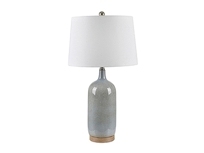 Gray Ceramic Table Lamp
