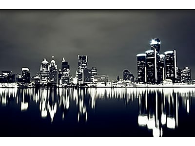 Detroit Skyline Wall Art 