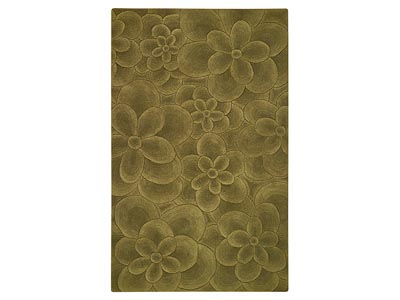 Floral Olive 5'x8' Area Rug