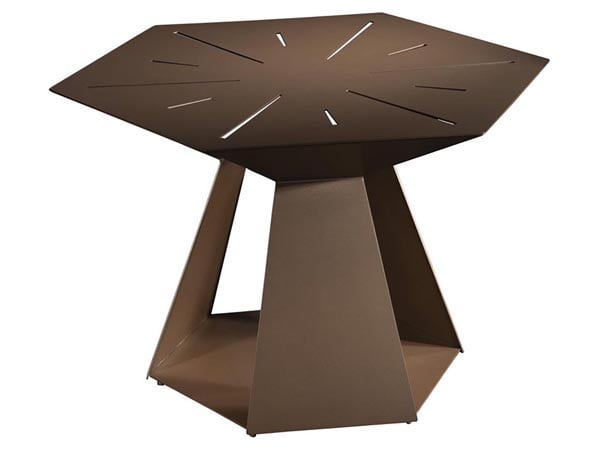 Galactic Side Table, Sienna Brown: retailer-supplied image