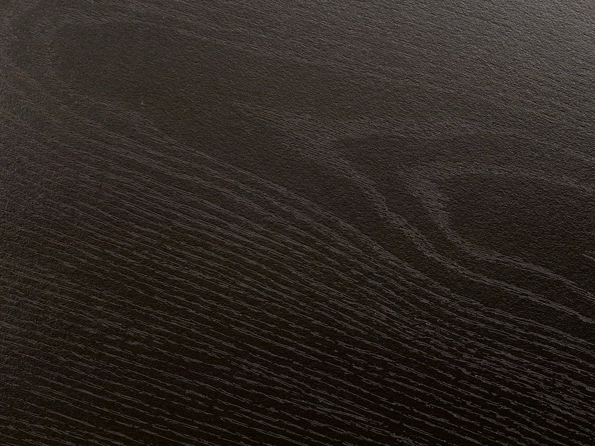 Close-up of dark wood grain texture on Eclipse end table