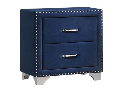 Melody Blue Upholstered Nightstand