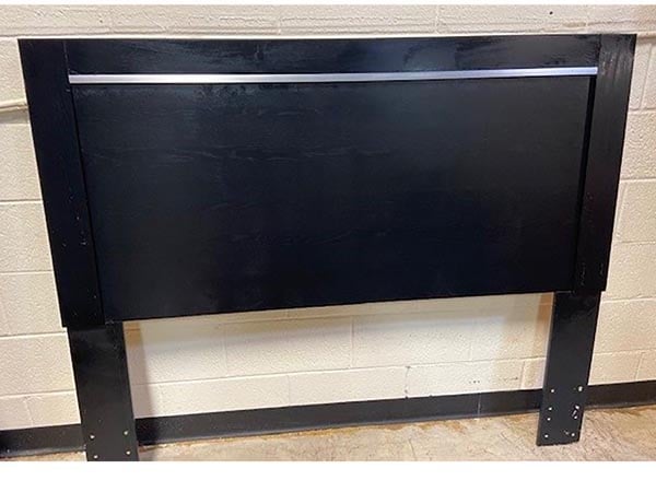 Jett Black Headboard, Queen: retailer-supplied image