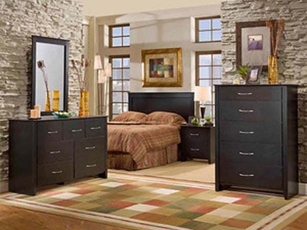 Noir Black Headboard, Queen: retailer-supplied image