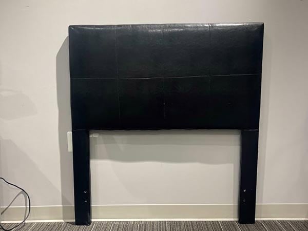 Murphy Black Headboard, Twin: retailer-supplied image