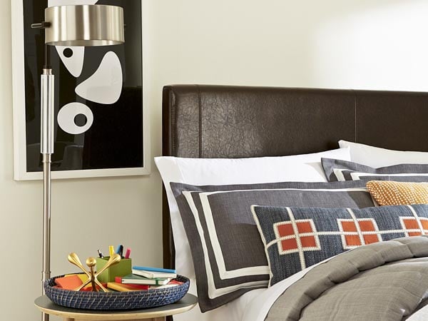 Copley Black Headboard, Queen: retailer-supplied image