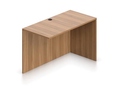 24" x 48" Walnut Return Desk