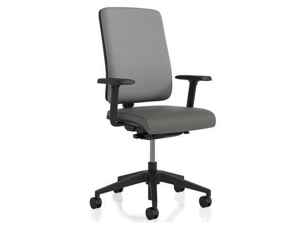 Radiance Gray Task Chair with Arms: retailer-supplied image