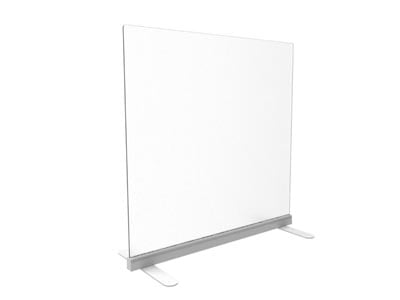 Upmount 24” Freestanding Frosted Acrylic Divider | CORT Furniture Outlet