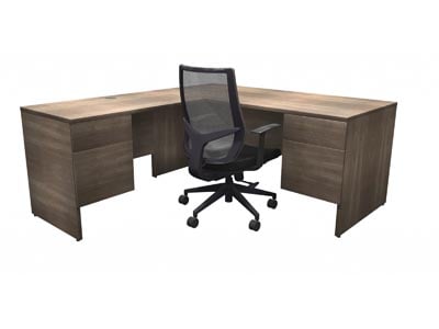 Rent the Totem Left Pedestal L Shaped Desk