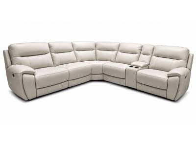 Piping Gray Sectional Sofa