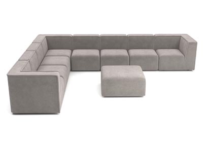 Rent the Marin Sectional Sofa - 8 Piece with Ottoman