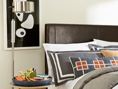 Rent the Copley Black Queen Headboard 