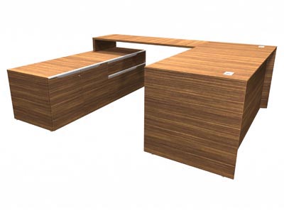 NEX Carmello Left U Shaped Jr. Executive Desk