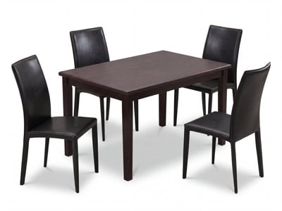 Dakota Skyline Dining Table with 4 Glide Chairs
