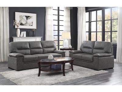 Michigan 2 PC Grey Sofa & Loveseat Set