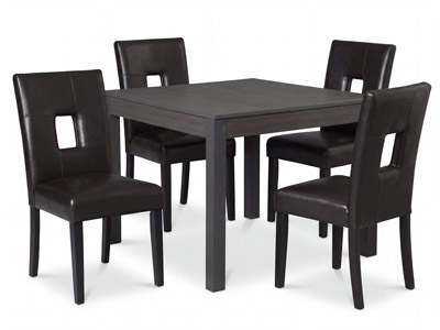 Dorian Urban Square Dining Table with 4 Archstone Chairs