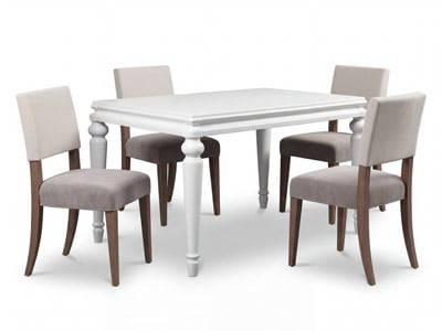 Bianca Dining Table with 8 Eve Chairs