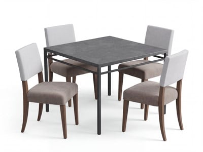 Sydney Dining Table with 4 Eve Chairs