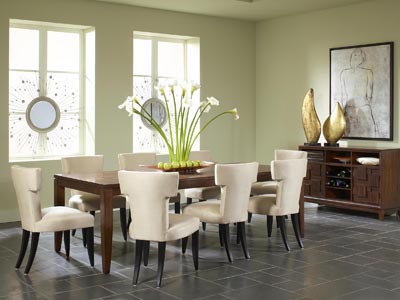 Campton Dining Table with 6 Aventura Chairs