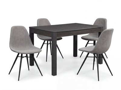 Dorian Dining Table with 4 Keagan Chairs