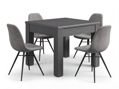 Dorian Urban Square Dining Table with 4 Keagan Chairs
