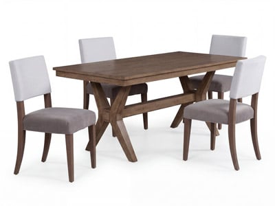 Bridgewater Dining Table with 6 Eve Chairs