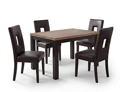 Helix Dining Table with 4 Archstone Chairs