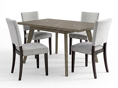 Greyston Dining Table with 6 Radcliffe Chairs