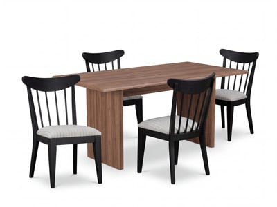 Windley Dining Table with 6 Pippa Dining Chairs