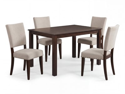 Easton Dining Table with 4 Radcliffe Chairs