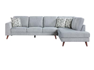 Broadway Gray Sectional Sofa