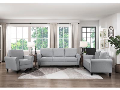 Ellery Gray 2 PC Sofa & Chair Set